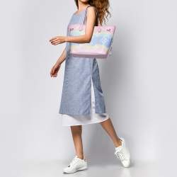 Pre Owned Louis Vuitton Pastel Tie Dye Monogram Canvas Neverfull Escale MM Bag