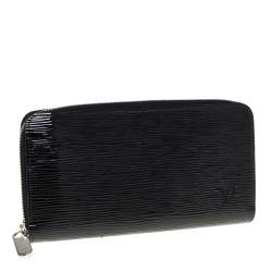 مملوكة مسبقًا محفظة لوي فيتون "زيبي" جلد إيبي أسود اليكتريك