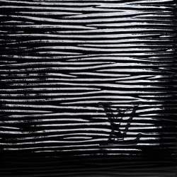 مملوكة مسبقًا محفظة لوي فيتون "زيبي" جلد إيبي أسود اليكتريك