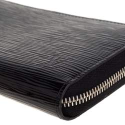 مملوكة مسبقًا محفظة لوي فيتون "زيبي" جلد إيبي أسود اليكتريك