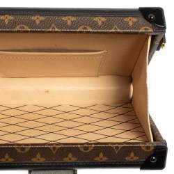 Pre Owned Louis Vuitton Monogram Canvas and Leather Petite Malle Bag