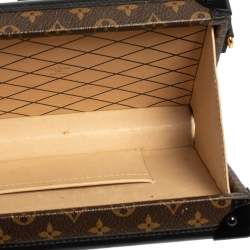 Pre Owned Louis Vuitton Monogram Canvas and Leather Petite Malle Bag
