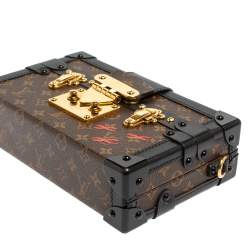 Pre Owned Louis Vuitton Monogram Canvas and Leather Petite Malle Bag