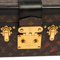 Pre Owned Louis Vuitton Monogram Canvas and Leather Petite Malle Bag