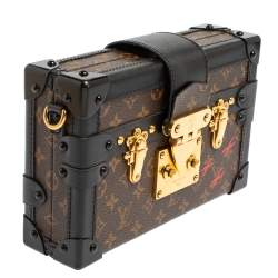 Pre Owned Louis Vuitton Monogram Canvas and Leather Petite Malle Bag