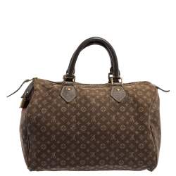 Pre Owned حقيبة لوي فيتون "سبيدي 30" ميني لين كانفاس مونوغرامي  فحمي