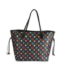 Louis Vuitton Black/Multicolor Monogram Canvas Game On Neverfull MM Bag