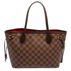 Pre Owned Louis Vuitton Damier Ebene Canvas Neverfull PM Bag