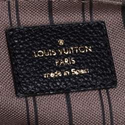 Pre Owned Louis Vuitton Black Empreinte Leather Sorbonne Backpack