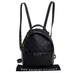 Pre Owned Louis Vuitton Black Empreinte Leather Sorbonne Backpack