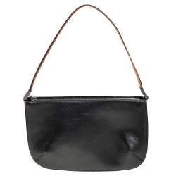 Pre Owned Louis Vuitton Black Monogram Mat Fowler Bag