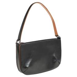 Pre Owned Louis Vuitton Black Monogram Mat Fowler Bag