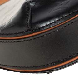 Pre Owned Louis Vuitton Black Monogram Mat Fowler Bag