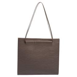 Pre Owned حقيبة لوي فيتون سان تروبيز جلد أيبي بنفسجي فاتح