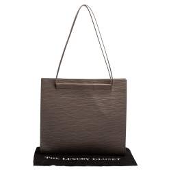 Pre Owned حقيبة لوي فيتون سان تروبيز جلد أيبي بنفسجي فاتح