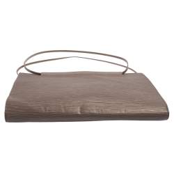 Pre Owned حقيبة لوي فيتون سان تروبيز جلد أيبي بنفسجي فاتح