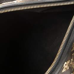 Pre Owned Louis Vuitton Black/Gold Monogram Canvas Limited Edition Eclipse Speedy 28