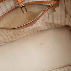 Pre Owned Louis Vuitton Damier Azur Canvas Neverfull MM Bag