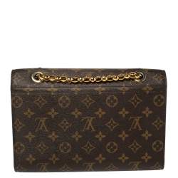 Pre Owned Louis Vuitton Blue/Brown Monogram Canvas Victoire Bag