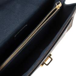 Pre Owned Louis Vuitton Blue/Brown Monogram Canvas Victoire Bag