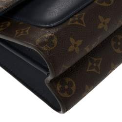 Pre Owned Louis Vuitton Blue/Brown Monogram Canvas Victoire Bag