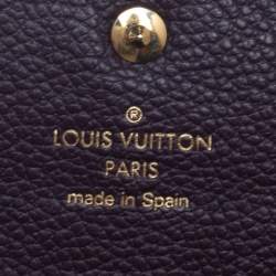 Pre Owned Louis Vuitton Flamme Monogram Empreinte Leather Sarah Wallet