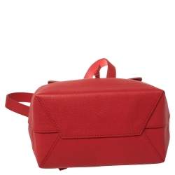 Pre Owned حقيبة ظهر لوي فيتون لوكمي جلد عجل أحمر داكن