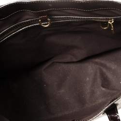 مملوكة مسبقًا حقيبة لوي فيتون ويلشاير إم إم جلد لامع مونوغرامي عنابي