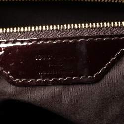 مملوكة مسبقًا حقيبة لوي فيتون ويلشاير إم إم جلد لامع مونوغرامي عنابي