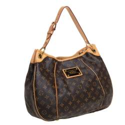 مملوكة مسبقًا حقيبة لوي فيتون غاليرا جلد وكانفاس مونوغرامية بني PM