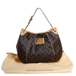 مملوكة مسبقًا حقيبة لوي فيتون غاليرا جلد وكانفاس مونوغرامية بني PM