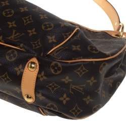 مملوكة مسبقًا حقيبة لوي فيتون غاليرا جلد وكانفاس مونوغرامية بني PM