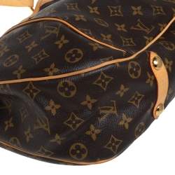 مملوكة مسبقًا حقيبة لوي فيتون غاليرا جلد وكانفاس مونوغرامية بني PM