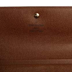 Pre Owned محفظة لوي فيتون سارة أنترناشونال مونوغرامية ثلاثية الطي