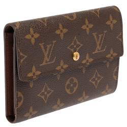 Pre Owned محفظة لوي فيتون سارة أنترناشونال مونوغرامية ثلاثية الطي
