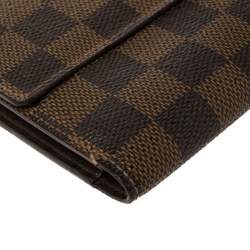 Pre Owned محفظة لوي فيتون بورت تريسور انترناشونال كانفاس دامييه ايبين