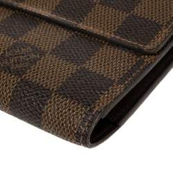 Pre Owned محفظة لوي فيتون بورت تريسور انترناشونال كانفاس دامييه ايبين