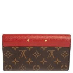Pre Owned Louis Vuitton Cherry Monogram Canvas and Leather Pallas Wallet