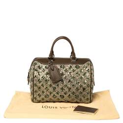 مملوكة مسبقًا Louis Vuitton Khaki Monogram Sequin Limited Edition Sunshine Express Speedy Bag