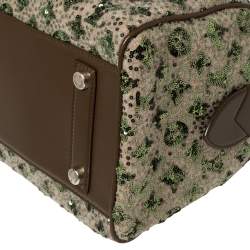 مملوكة مسبقًا Louis Vuitton Khaki Monogram Sequin Limited Edition Sunshine Express Speedy Bag