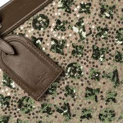 مملوكة مسبقًا Louis Vuitton Khaki Monogram Sequin Limited Edition Sunshine Express Speedy Bag