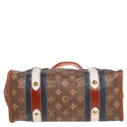 Pre Owned Louis Vuitton Monogram Canvas Limited Edition Tissue Rayures GM Bag
