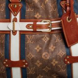 Pre Owned Louis Vuitton Monogram Canvas Limited Edition Tissue Rayures GM Bag