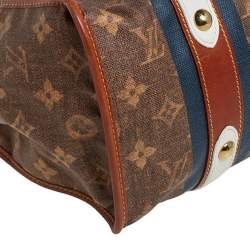 Pre Owned Louis Vuitton Monogram Canvas Limited Edition Tissue Rayures GM Bag