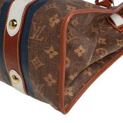Pre Owned Louis Vuitton Monogram Canvas Limited Edition Tissue Rayures GM Bag