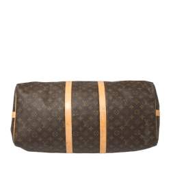 مملوكة مسبقًا Louis Vuitton Monogram Canvas Keepall Bandouliere 55 Bag