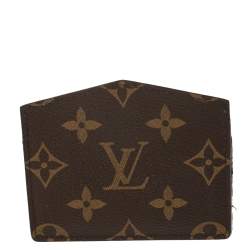 Pre Owned Louis Vuitton Monogram Canvas Tribal Mask Card Holder