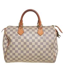 مملوكة مسبقًا Louis Vuitton Damier Azur Canvas Speedy 30 Bag