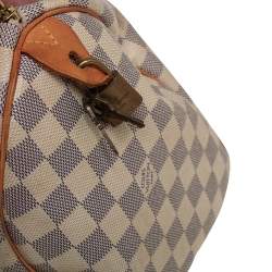 مملوكة مسبقًا Louis Vuitton Damier Azur Canvas Speedy 30 Bag
