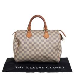 مملوكة مسبقًا Louis Vuitton Damier Azur Canvas Speedy 30 Bag
